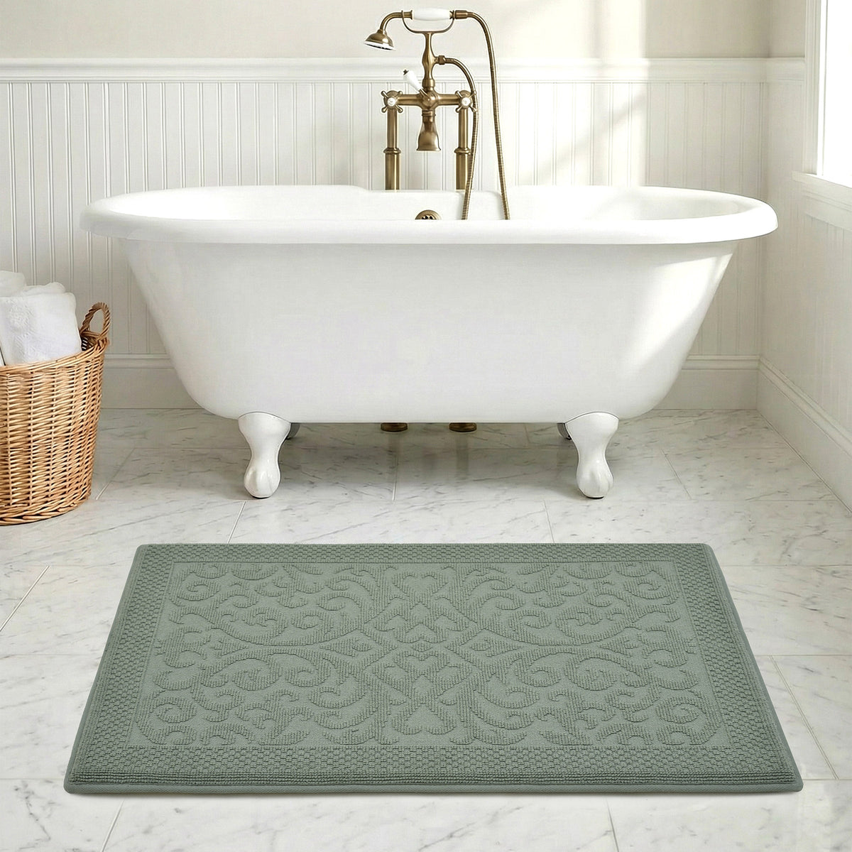 Scroll Foam Bath Mat