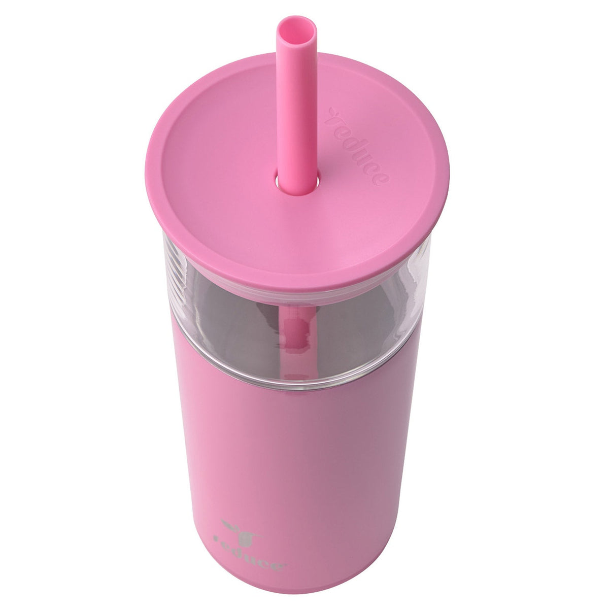 Reduce Aspen 20 oz. Glass Tumbler with Straw, 2-pack