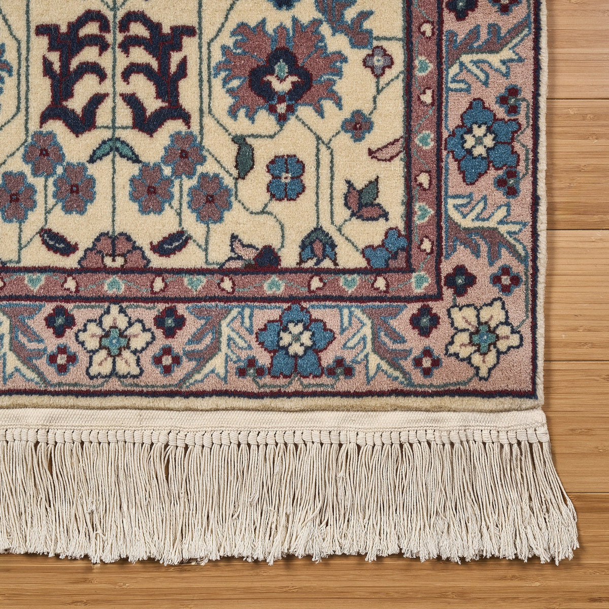 Montacute Hand Knotted Area Rug, Porto Ivory, 2' x 4'
