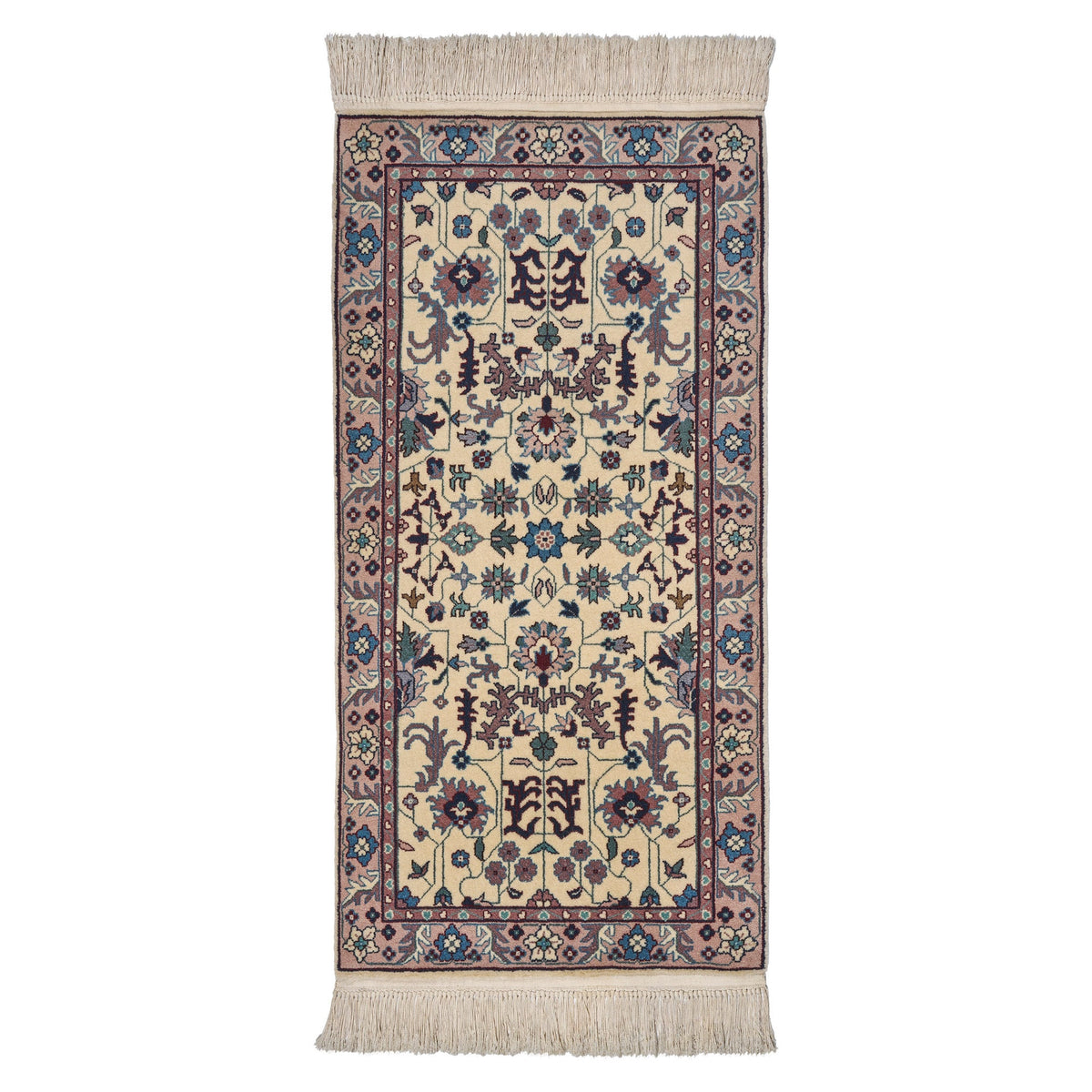 Montacute Hand Knotted Area Rug, Porto Ivory, 2' x 4'