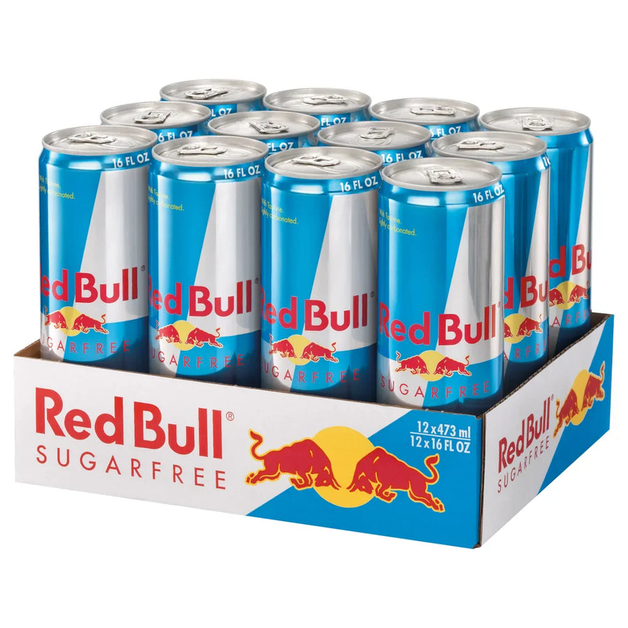Red Bull Energy Drink, Sugar Free, 16 fl oz, 12-count