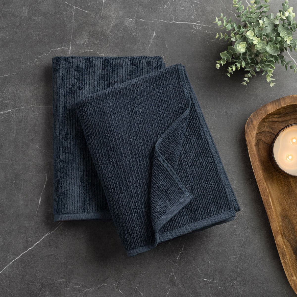 Ribbed Bath Towel Set