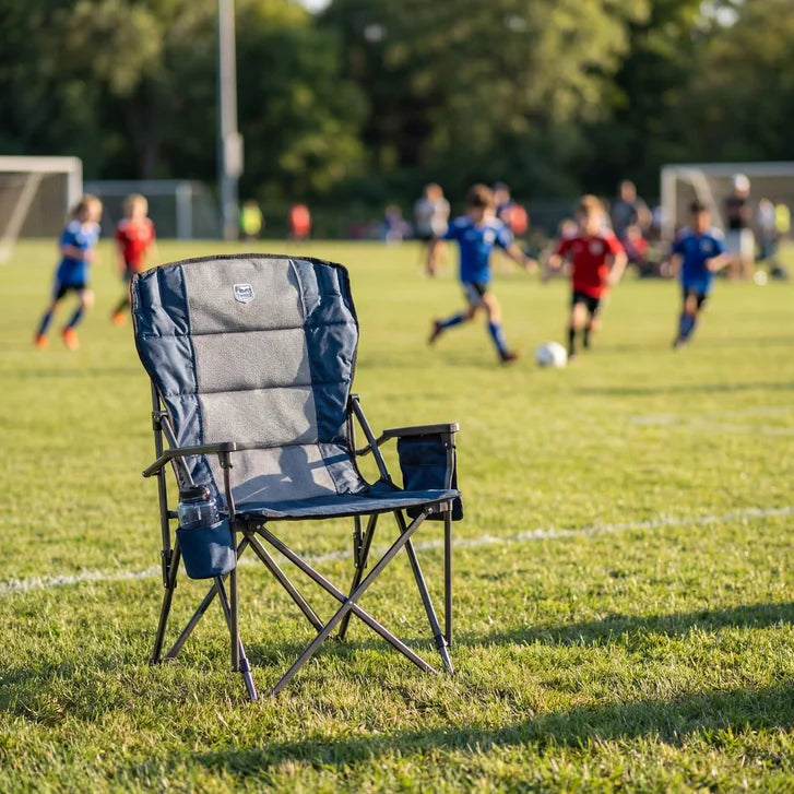 Timber Ridge Padded Folding Quad Chair with Side Organizer - image 9