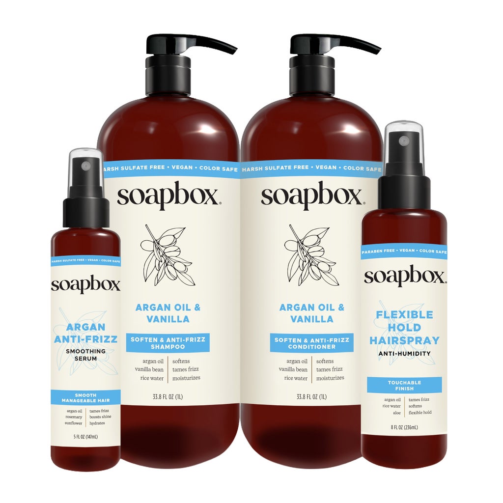 Soapbox Argan Oil & Vanilla Hair Care Bundle - product image