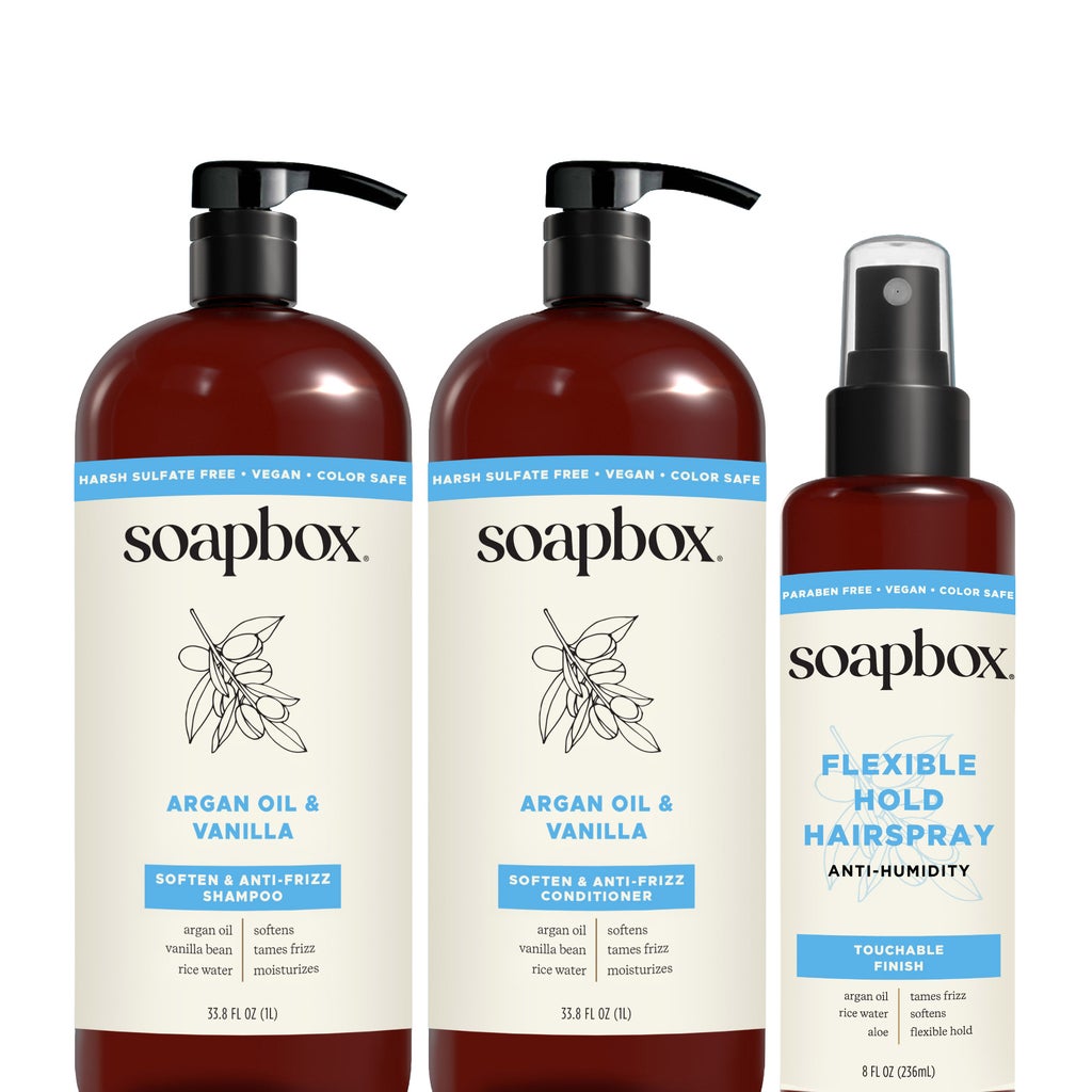 Soapbox Argan Oil & Vanilla Hair Care Bundle - product image