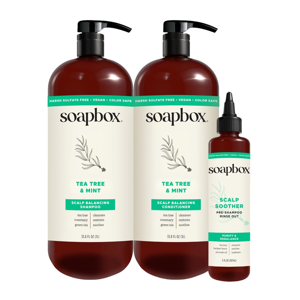 Soapbox Tea Tree & Mint Hair Care Bundle - product image
