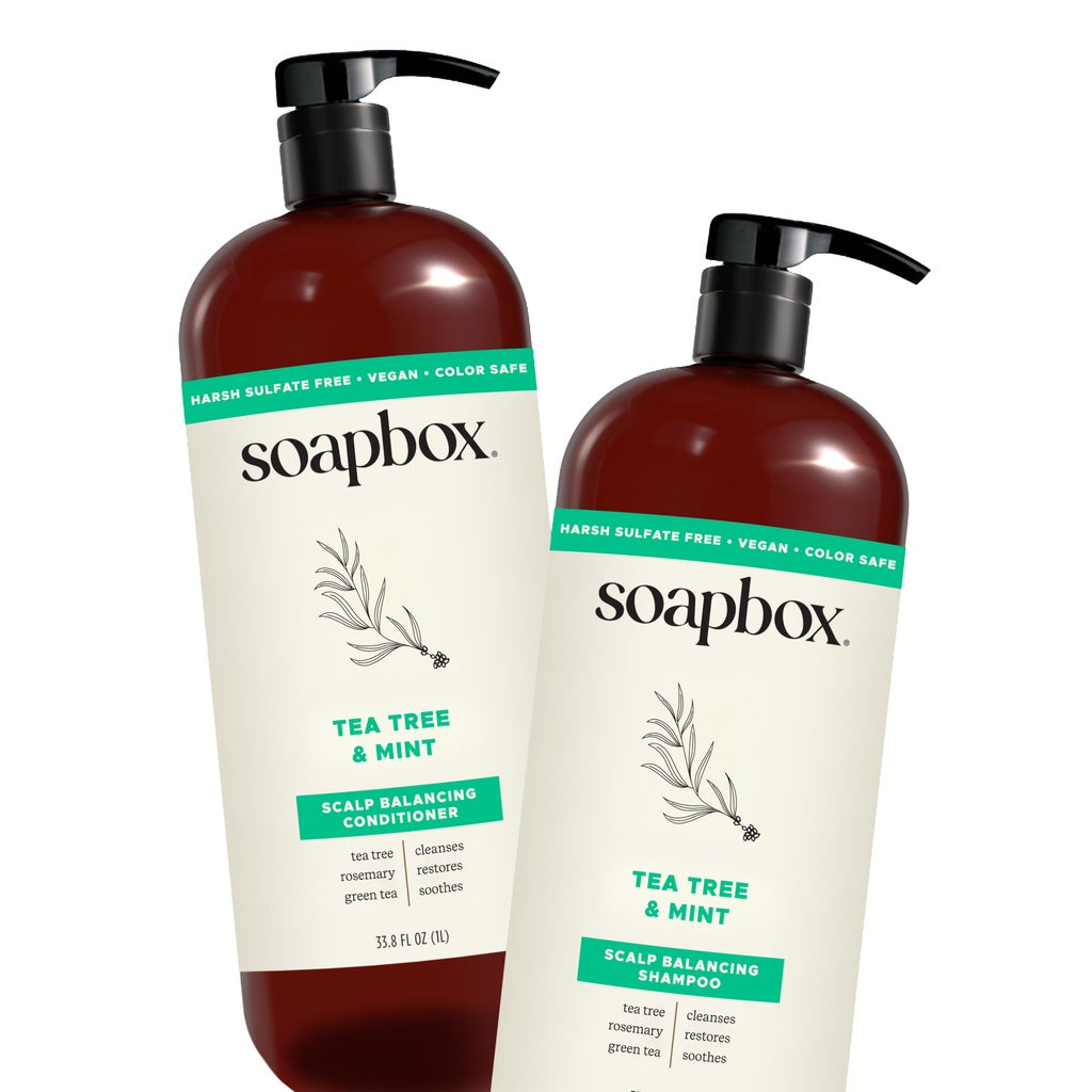 Soapbox Tea Tree & Mint Hair Care Bundle - product image