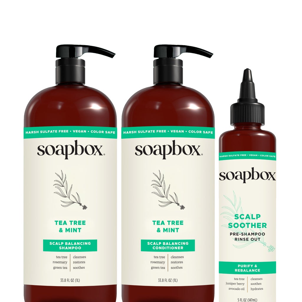 Soapbox Tea Tree & Mint Hair Care Bundle - product image