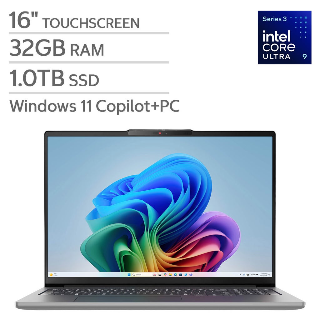 Lenovo IdeaPad Pro 5i 16" TouchScreen Laptop - Intel Core Ultra 9 386H Processor - NVIDIA GeForce RTX 5050 - 32GB RAM - 1TB SSD - Windows 11 Home – image 1