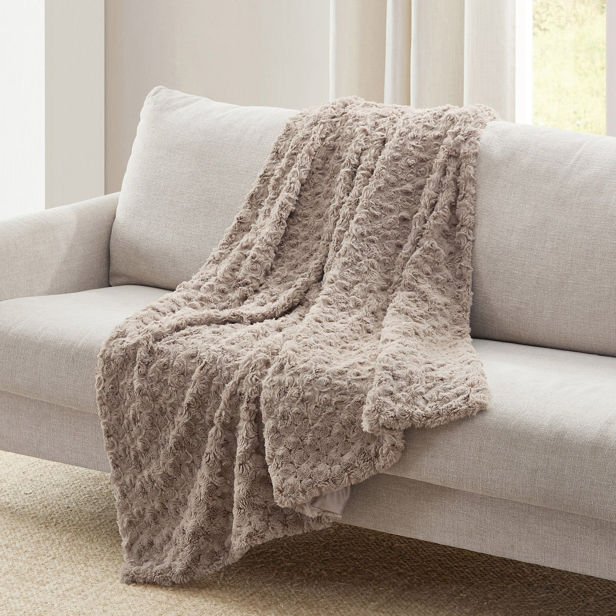 Casual Living Laine Faux Fur Throw