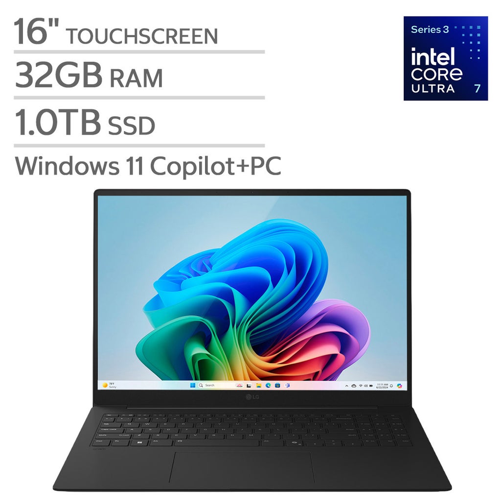 LG gram Pro 16" Copilot+ PC - Intel Core Ultra 7 355 Processor - WQXGA (2560 x 1600) - 32GB RAM - 1TB SSD - Windows 11 Home – image 1