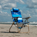 [color:stripes] Tommy Bahama Hi-Boy Beach Chair - Stripes - image 1