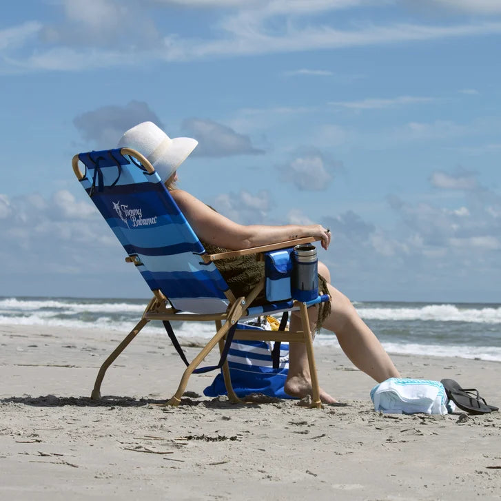 [color:stripes] Tommy Bahama Hi-Boy Beach Chair - Stripes - image 2