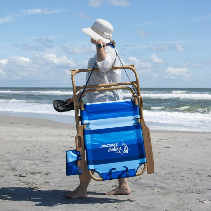 [color:stripes] Tommy Bahama Hi-Boy Beach Chair - Stripes - image 4