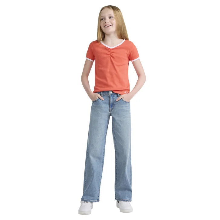 [color:blue] Levi's Youth Wide Leg Jean - Blue - image 1