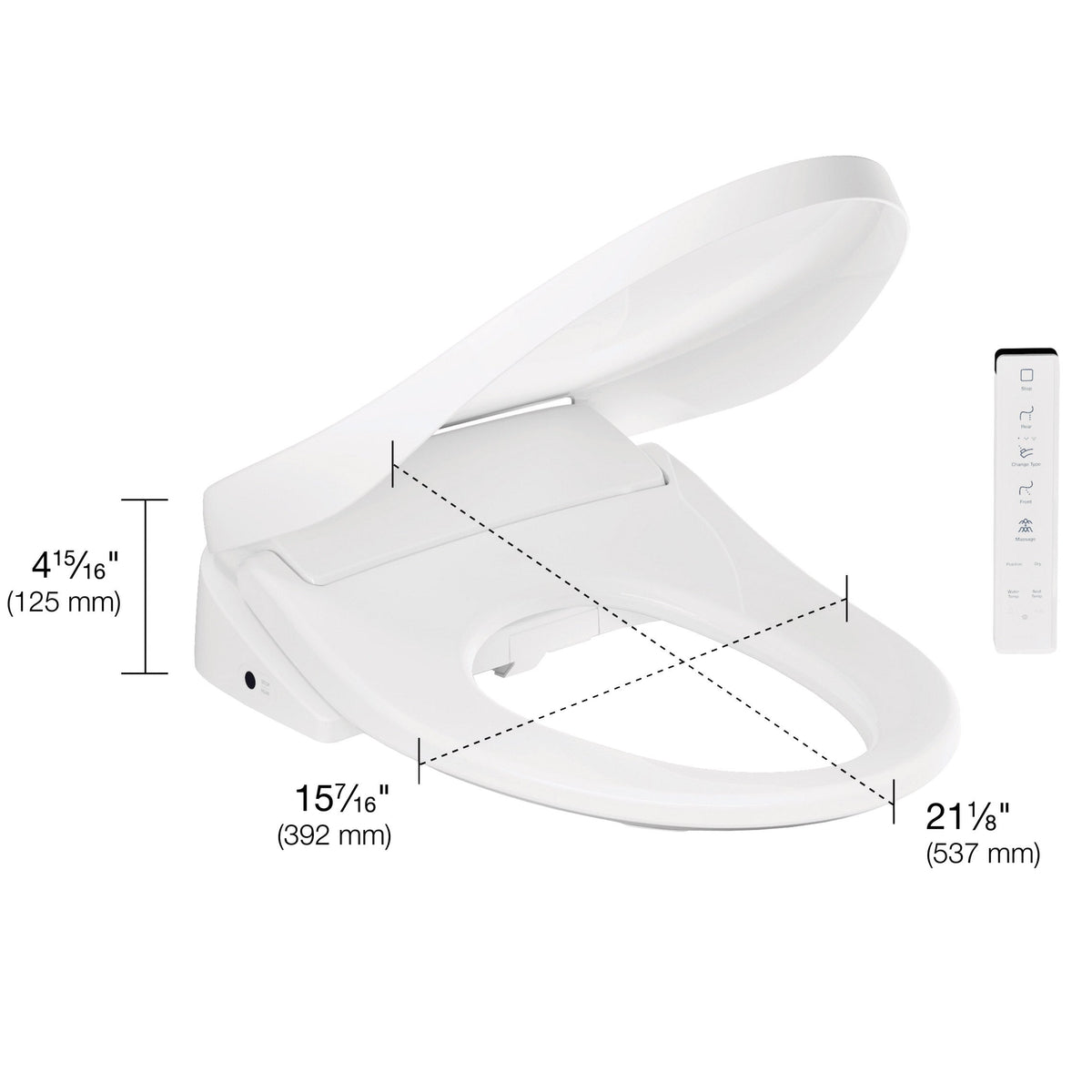 Kohler PureWash E825 Bidet Toilet Seat with Remote Control