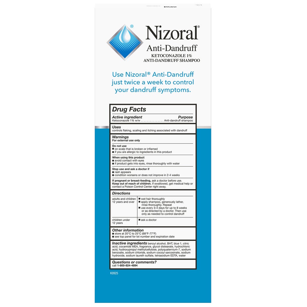 Nizoral Anti-Dandruff Shampoo with 1% Ketoconazole, 19 fl oz - product image