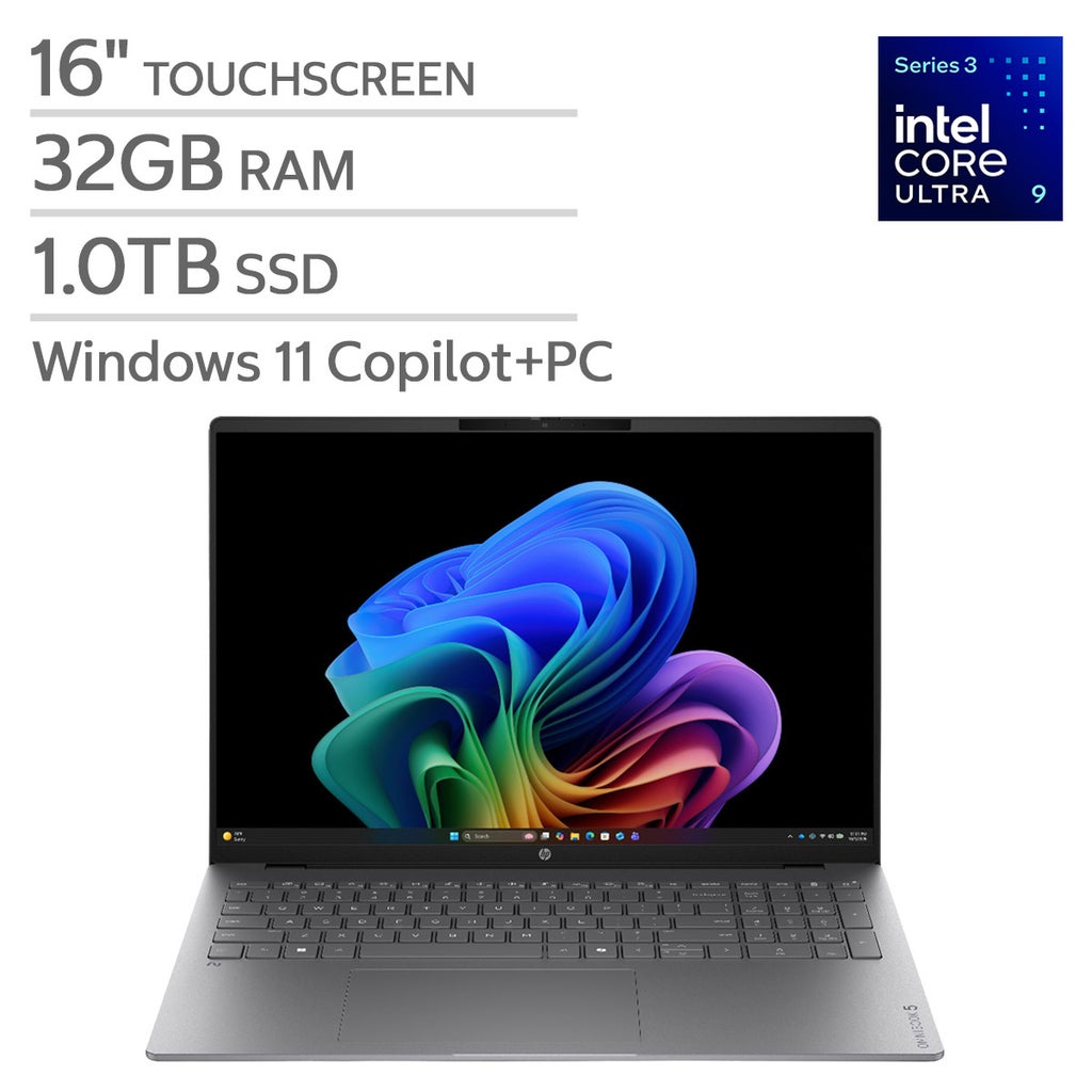 HP OmniBook 5 16" Touchscreen Laptop - Intel Core Ultra 9 386H - Copilot+ PC - 2K OLED (1920 x 1200) - 32GB RAM - 1TB SSD - Windows 11 Home – image 1