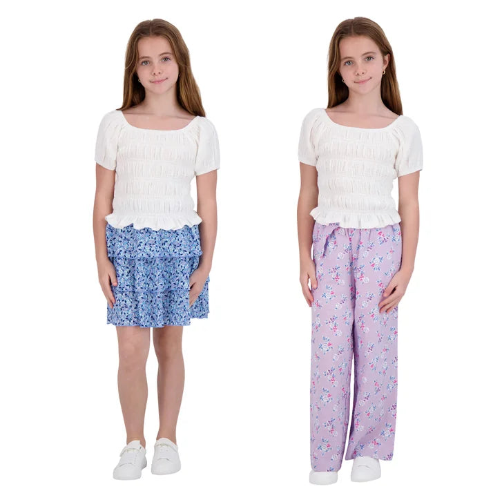 [color:purple] French Connection Youth 3-piece Purple Pant & Skirt Set - Purple - image 4