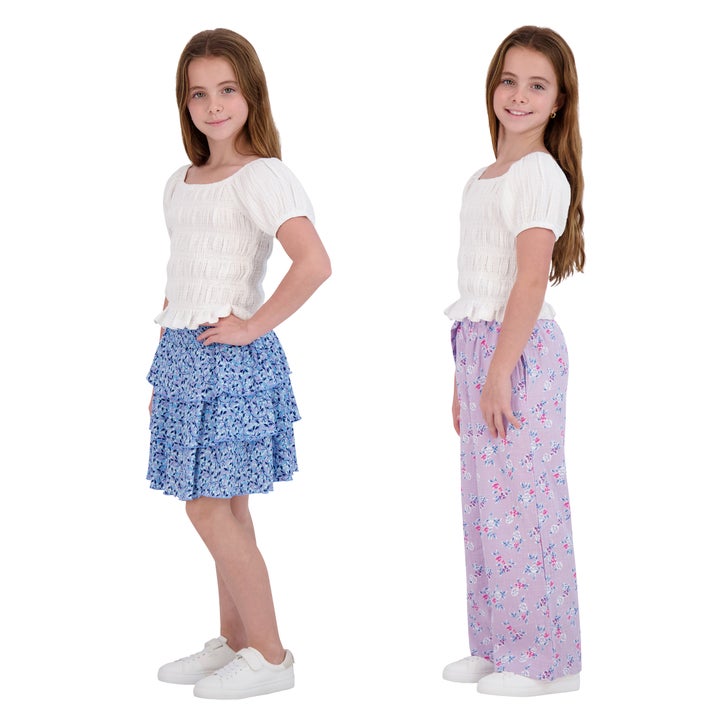 French Connection Youth 3-piece Purple Pant & Skirt Set - image 2
