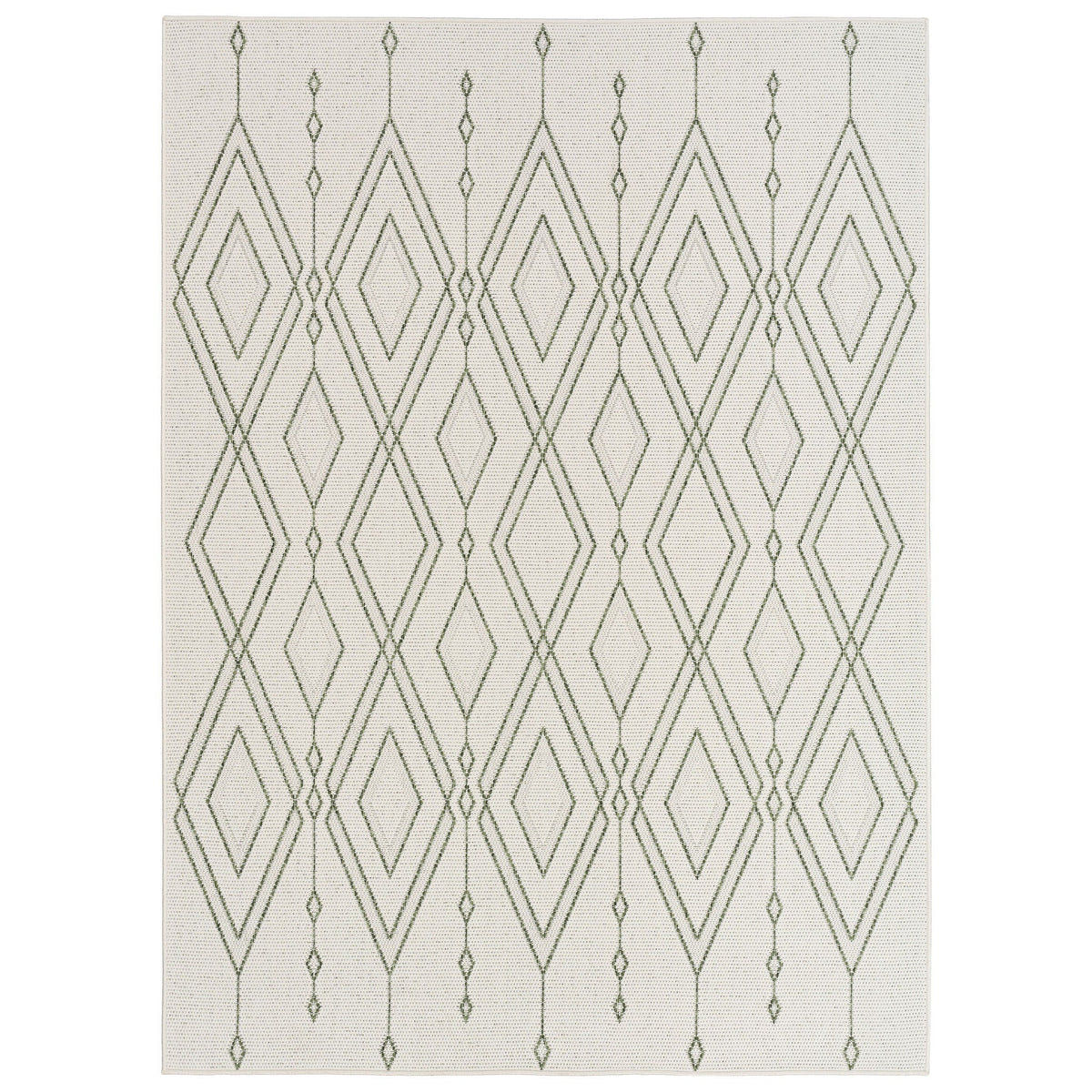 Nourison Garden Spring Indoor/Outdoor Rug, Frostline, 5'3” x 7'3”