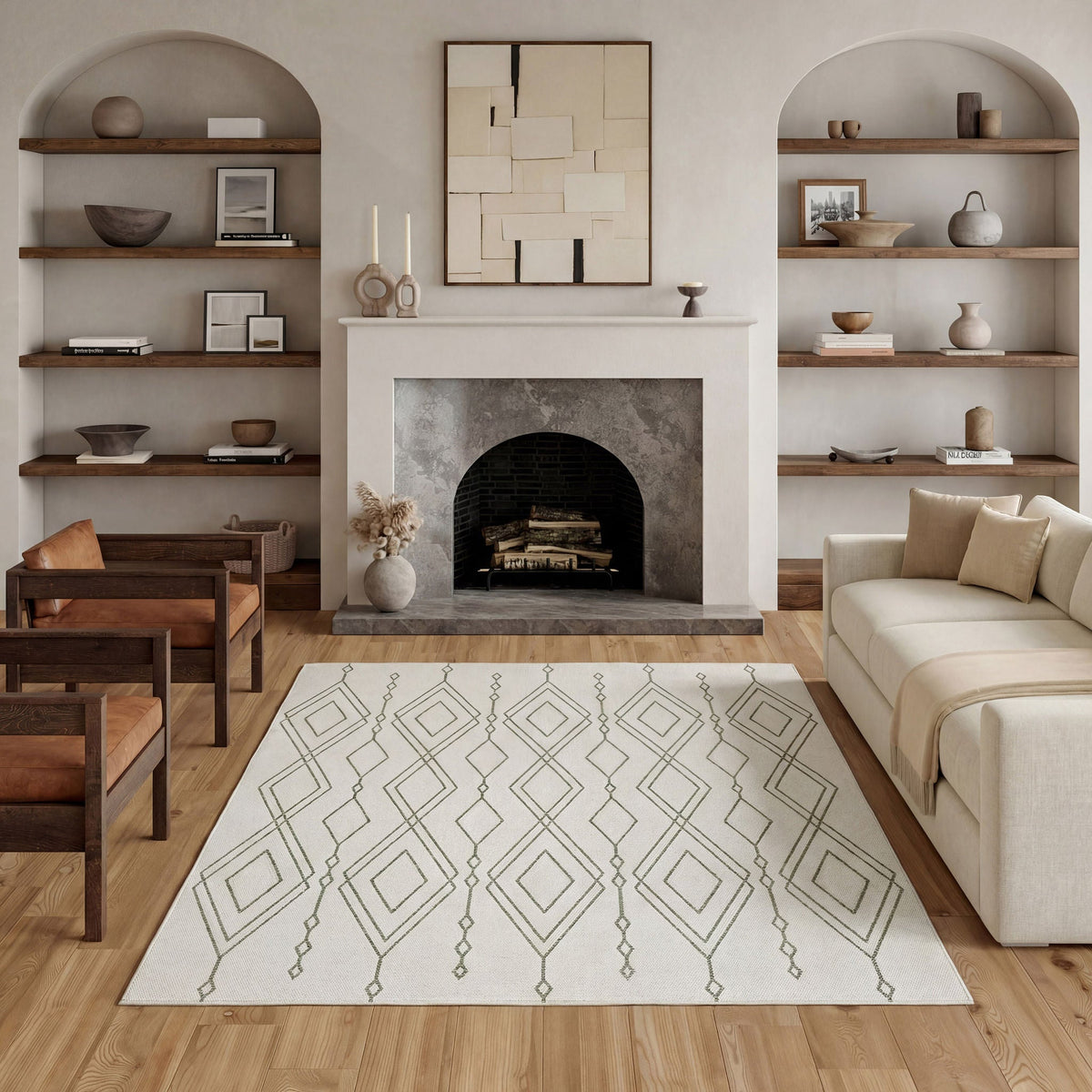 Nourison Garden Spring Indoor/Outdoor Rug, Frostline, 7'10” x 9'10”