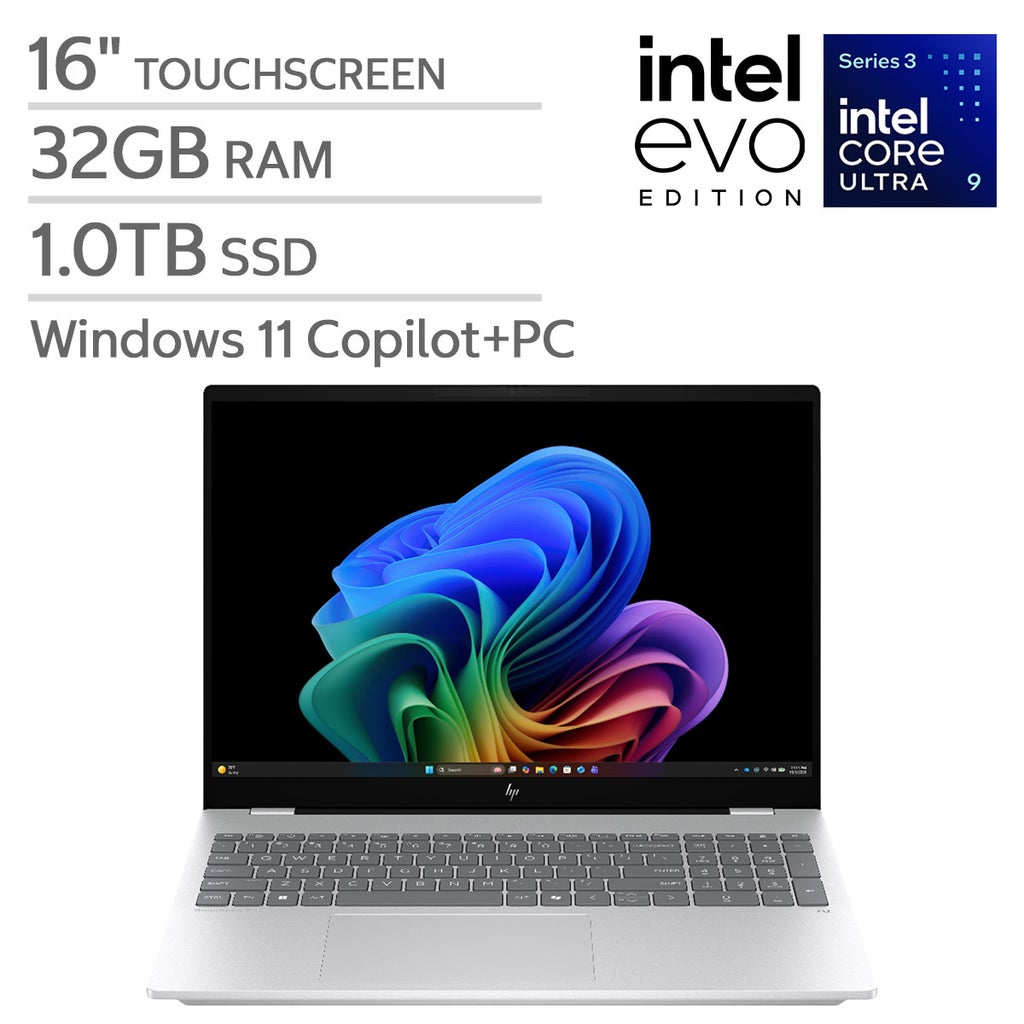 HP OmniBook 7 16" Touchscreen Laptop - Intel Core Ultra 9 Series 3 - Copilot+ PC - 2K (2048 x 1280) OLED - 32GB Memory - 1TB SSD - Windows 11 Home – image 1