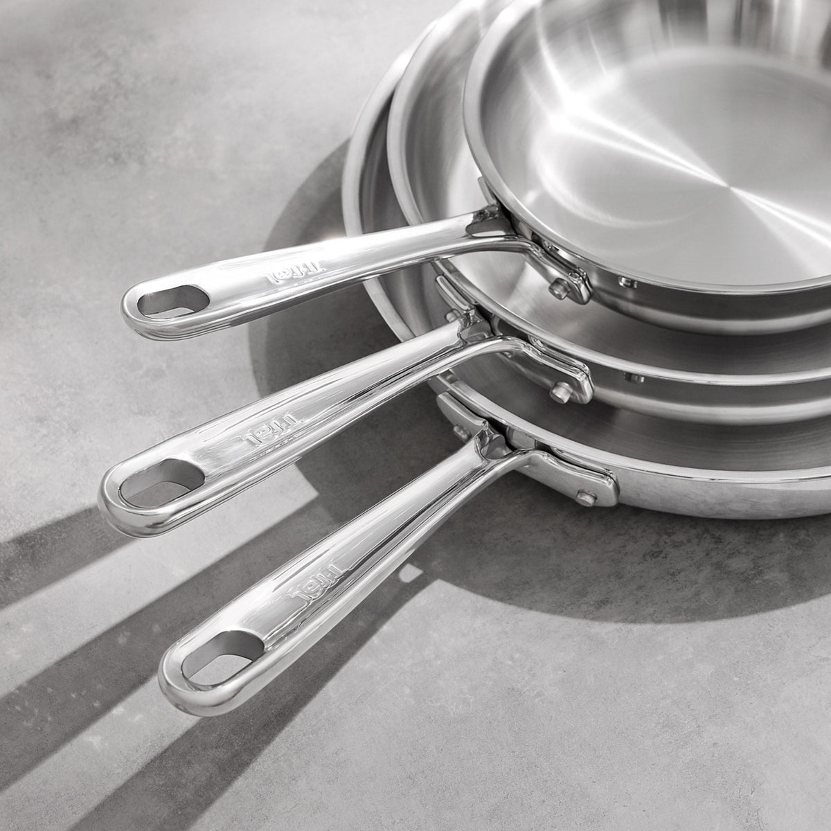 T-fal 12-piece Tri-Ply Stainless Steel Cookware Set