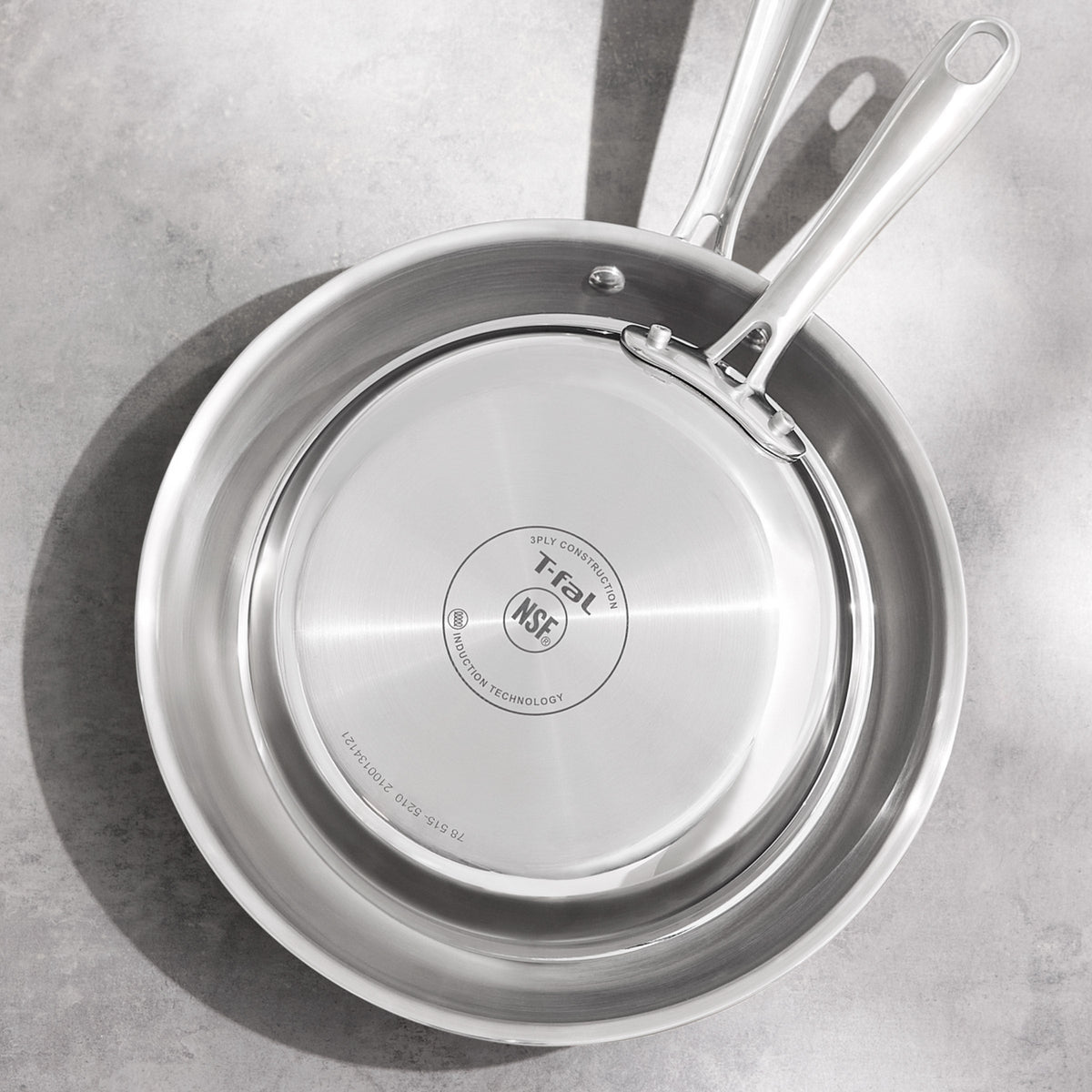 T-fal 12-piece Tri-Ply Stainless Steel Cookware Set