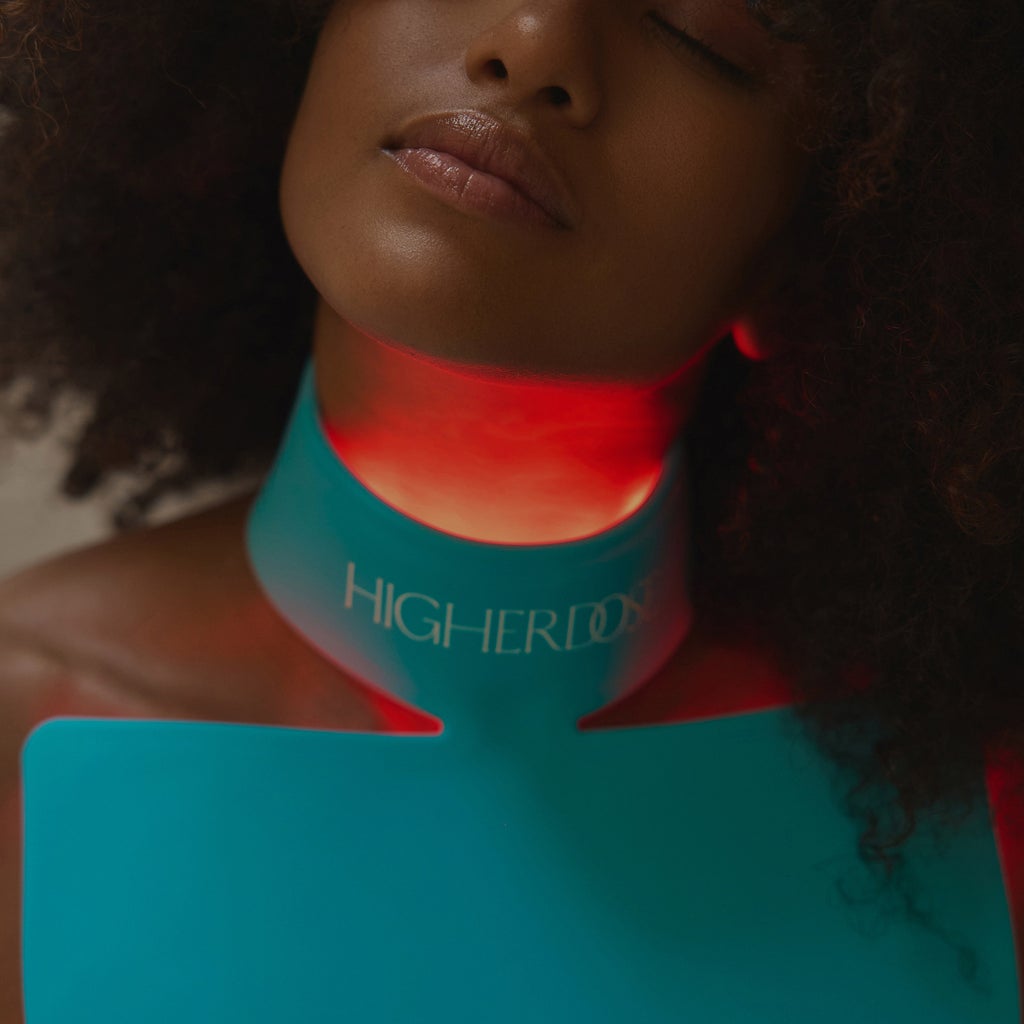 HigherDose Red Light Neck and Chest Enhancer Mask - product image