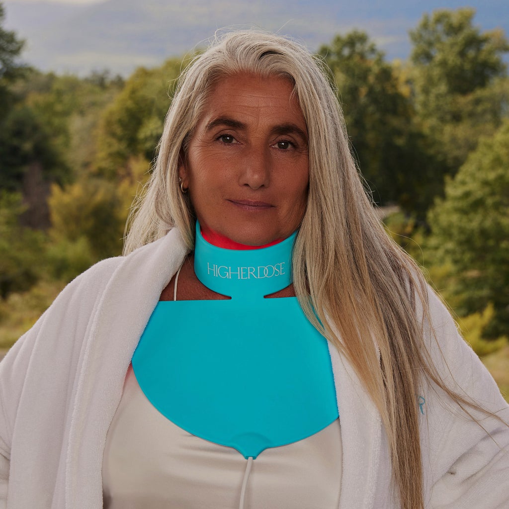 HigherDose Red Light Neck and Chest Enhancer Mask - product image