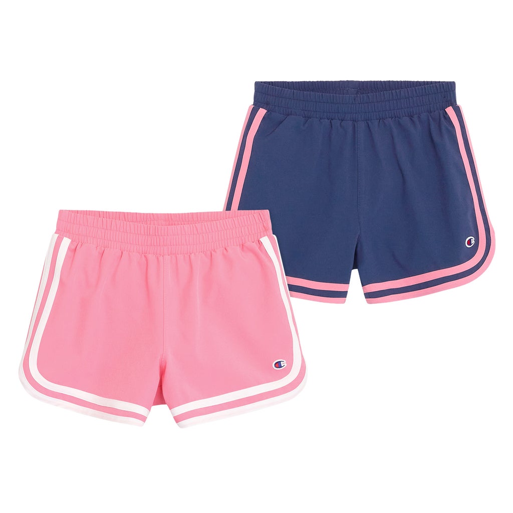 [color:pink] Champion Youth 2-pack Stripe Short - Pink - image 3