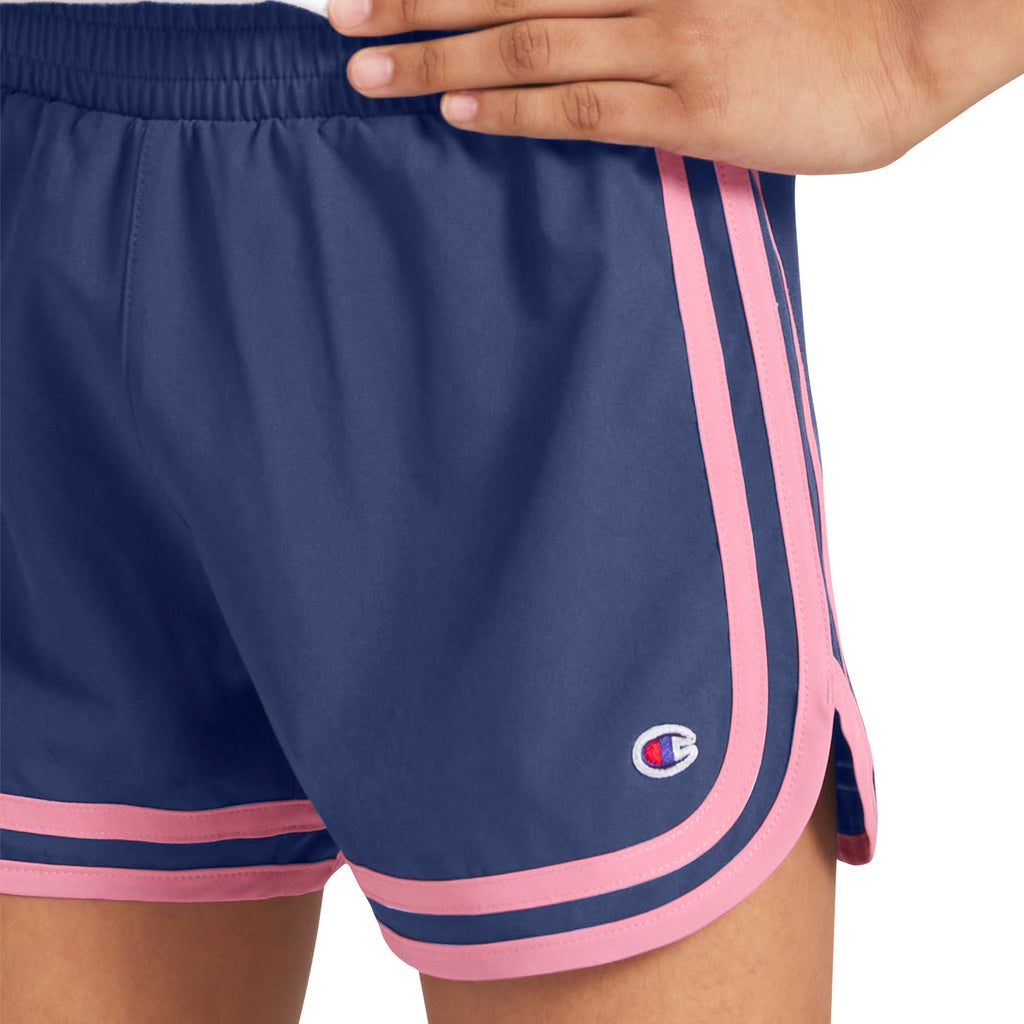 [color:pink] Champion Youth 2-pack Stripe Short - Pink - image 5