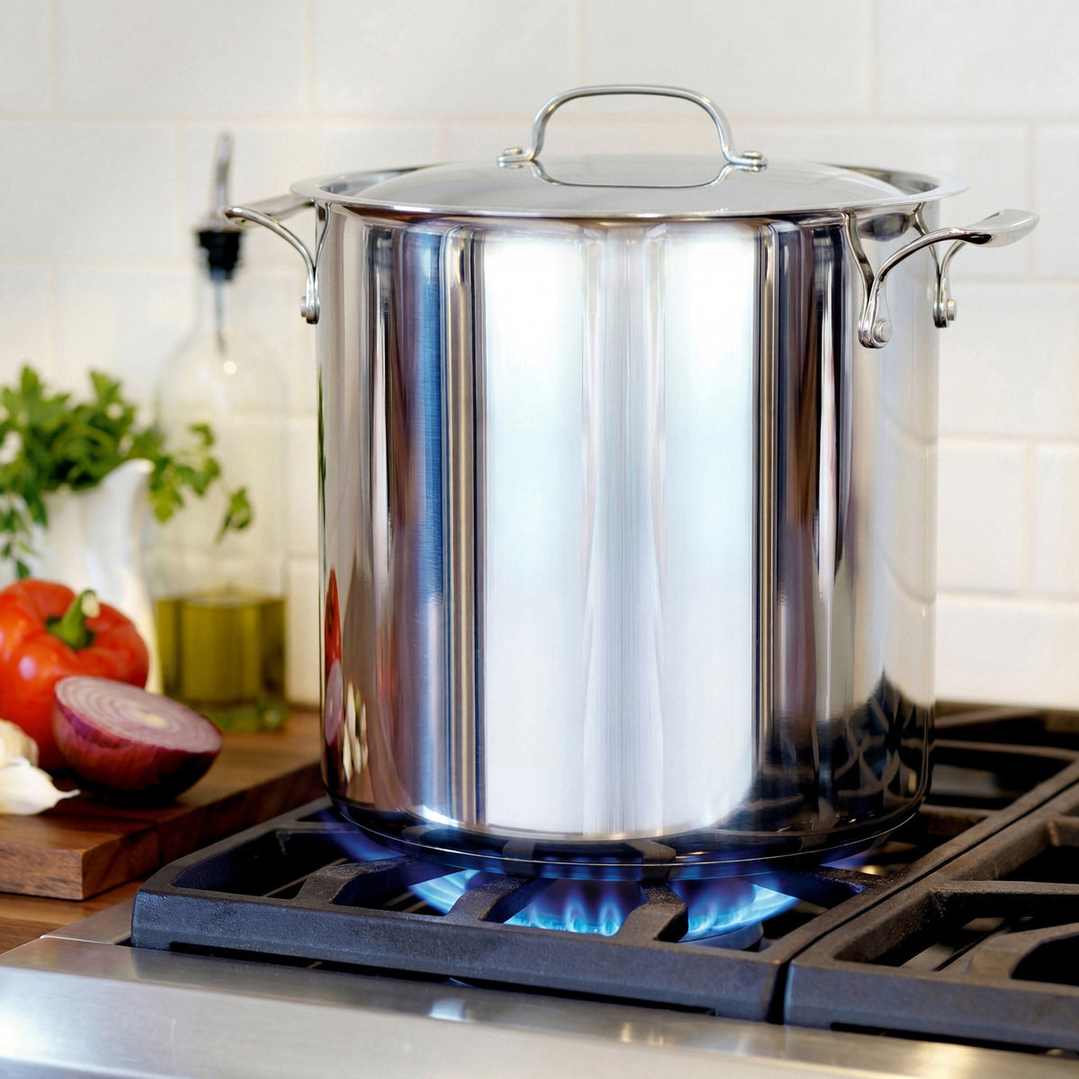 Bergner 16.9-quart Stainless Steel Stock Pot with Lid