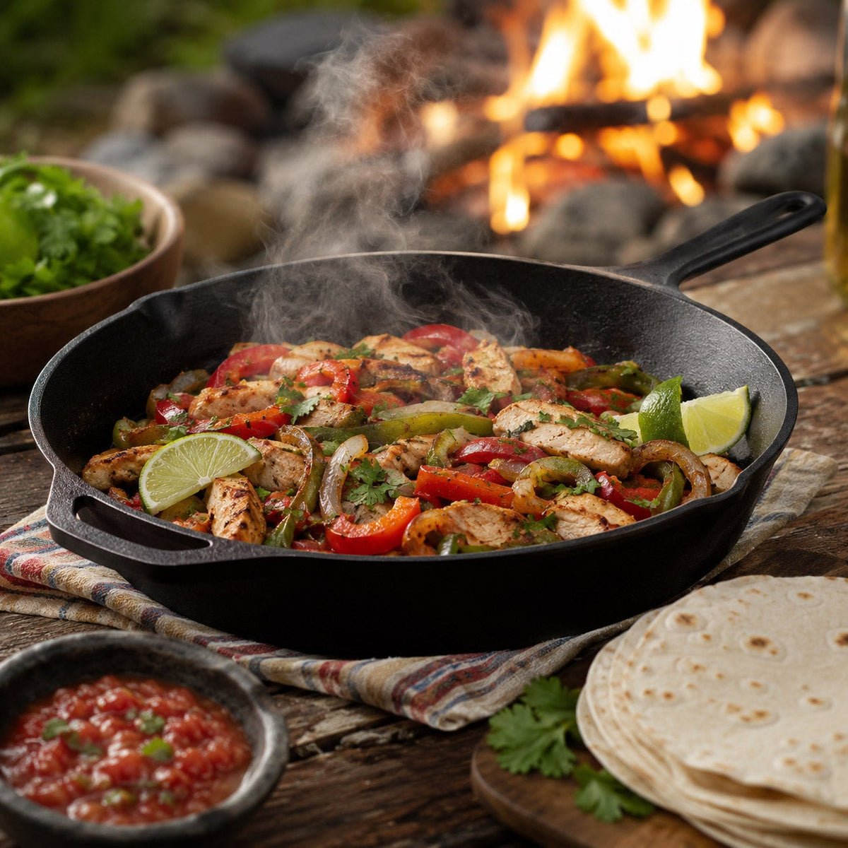 Smith & Clark 15” Pre-Seasoned Cast Iron Skillet