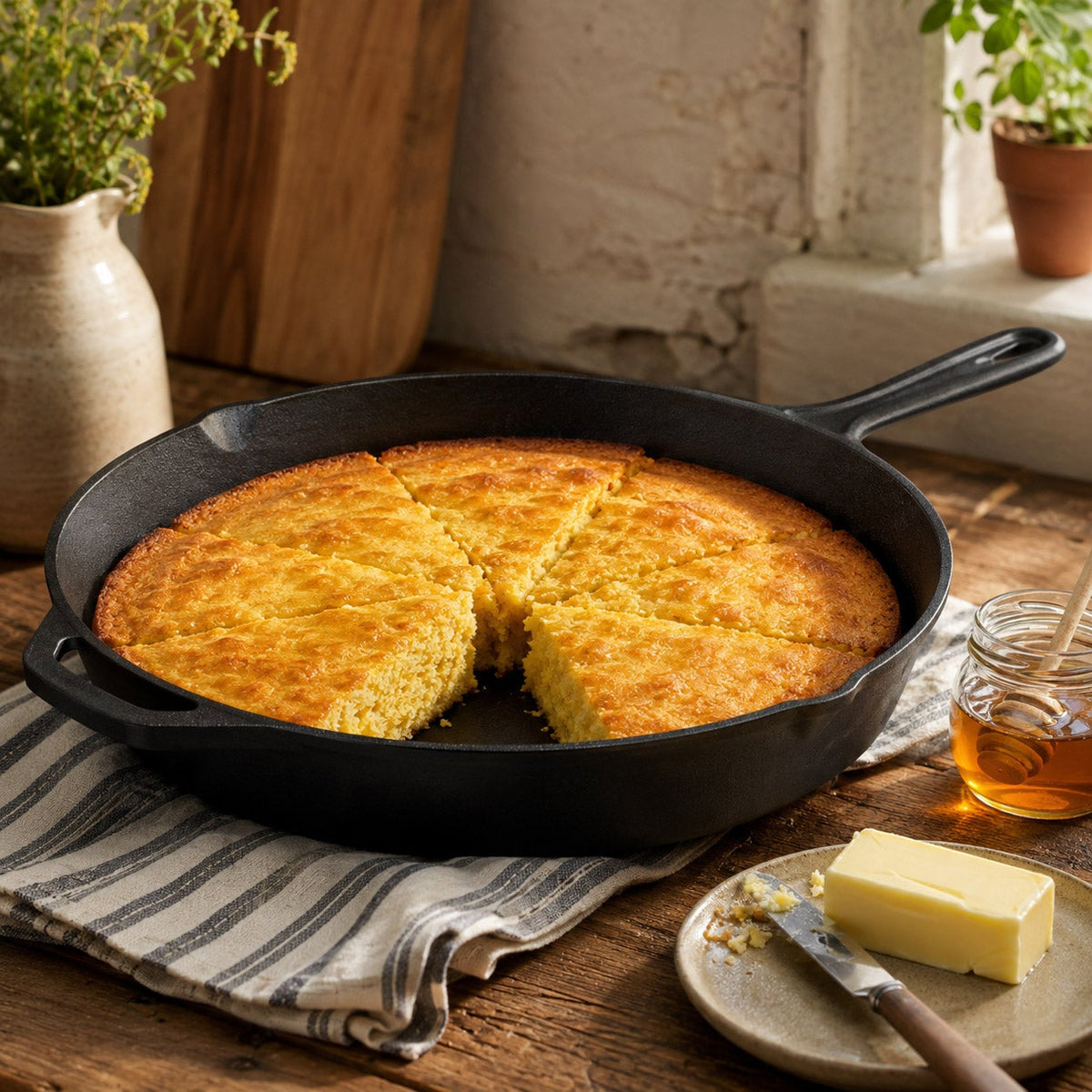 Smith & Clark 15” Pre-Seasoned Cast Iron Skillet