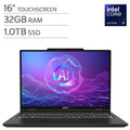 MSI Venture 16 AI Laptop - 16" OLED 2048 x 1280 Touchscreen - Intel Core Ultra 9 285H - 32GB RAM - 1TB SSD - Windows 11 – image 1