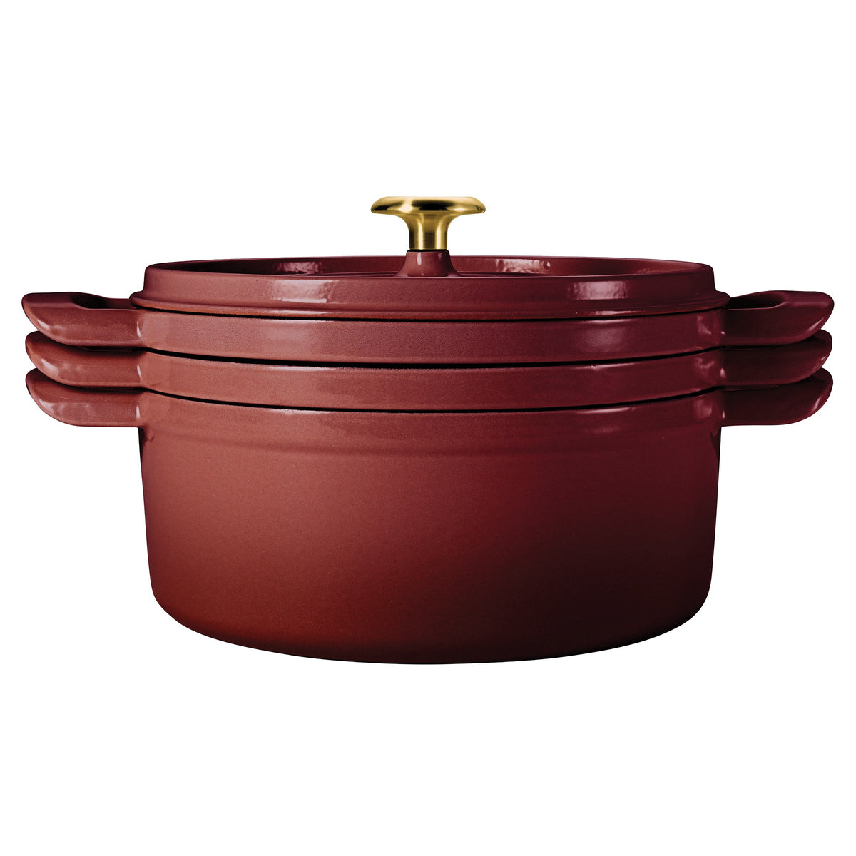 Tramontina 4-Piece Stackable Enameled Cast Iron Cookware Set