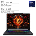 MSI Crosshair 16 Max 16" Gaming Laptop — Intel Core Ultra 7 251HX — NVIDIA RTX 5060 — 2560x1600 OLED Display — 16GB DDR5 RAM — 1TB SSD — Windows 11 – image 1