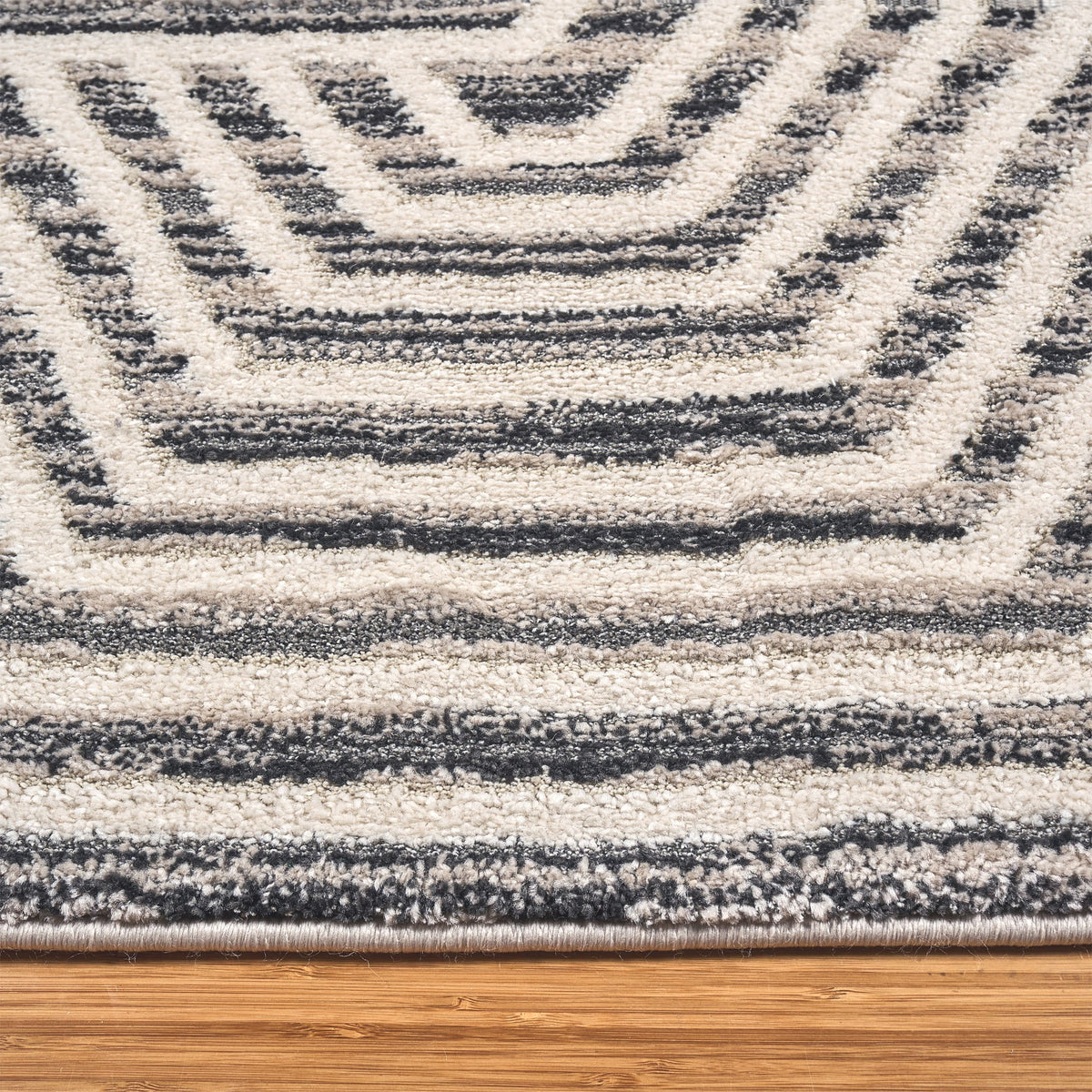 Solaris Area Rug, Viara Charcoal, 5’3” x 7’