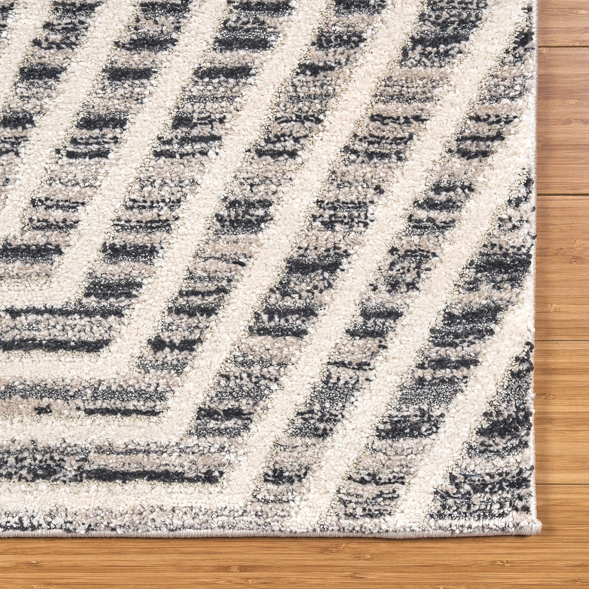 Solaris Area Rug, Viara Charcoal, 5’3” x 7’
