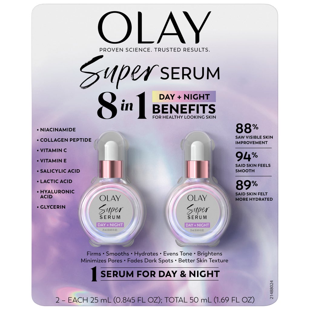 Olay Super Serum 8 in 1 Day & Night, 0.845 fl oz, 2-pack - product image
