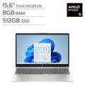 HP 15.6" Touchscreen Laptop - AMD Ryzen 5 7530U - FHD (1920 x 1080) - 8GB RAM - 512GB SSD - Windows 11 Home – image 1