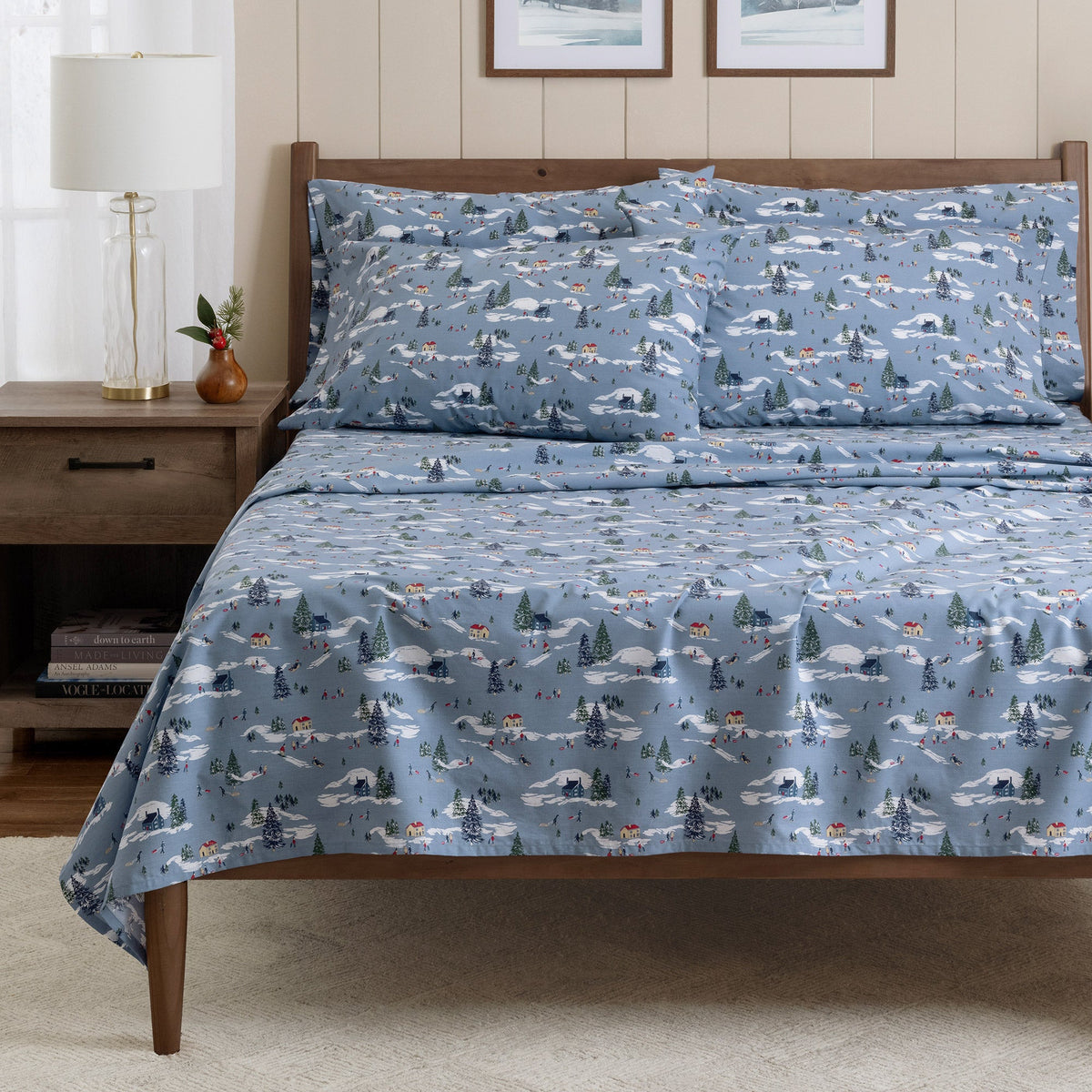 Holiday Market 6-piece Printed Cotton Sheet Sets