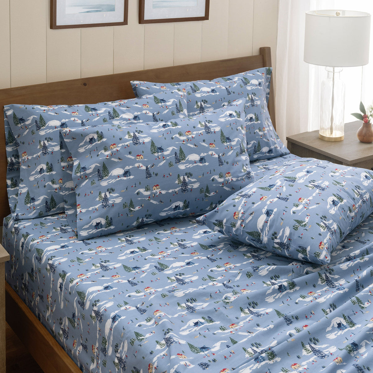 Holiday Market 6-piece Printed Cotton Sheet Sets