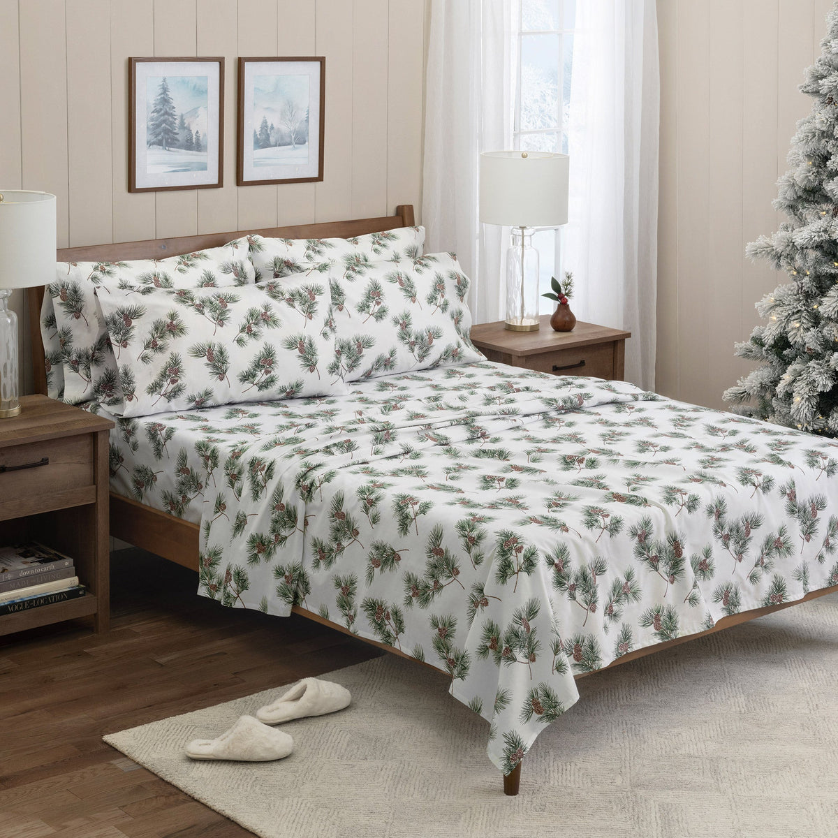 Holiday Market 6-piece Printed Cotton Sheet Sets
