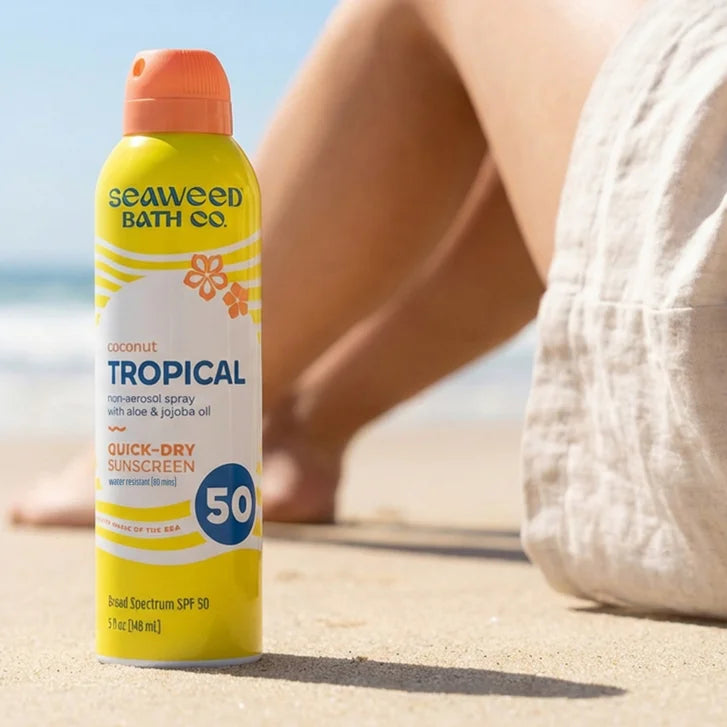 Seaweed Bath Co. Tropical Quick-Dry Sunscreen Spray SPF 50, 5 oz, 6-pack - image 3