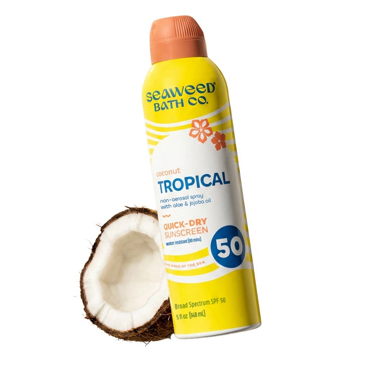 Seaweed Bath Co. Tropical Quick-Dry Sunscreen Spray SPF 50, 5 oz, 6-pack - image 4
