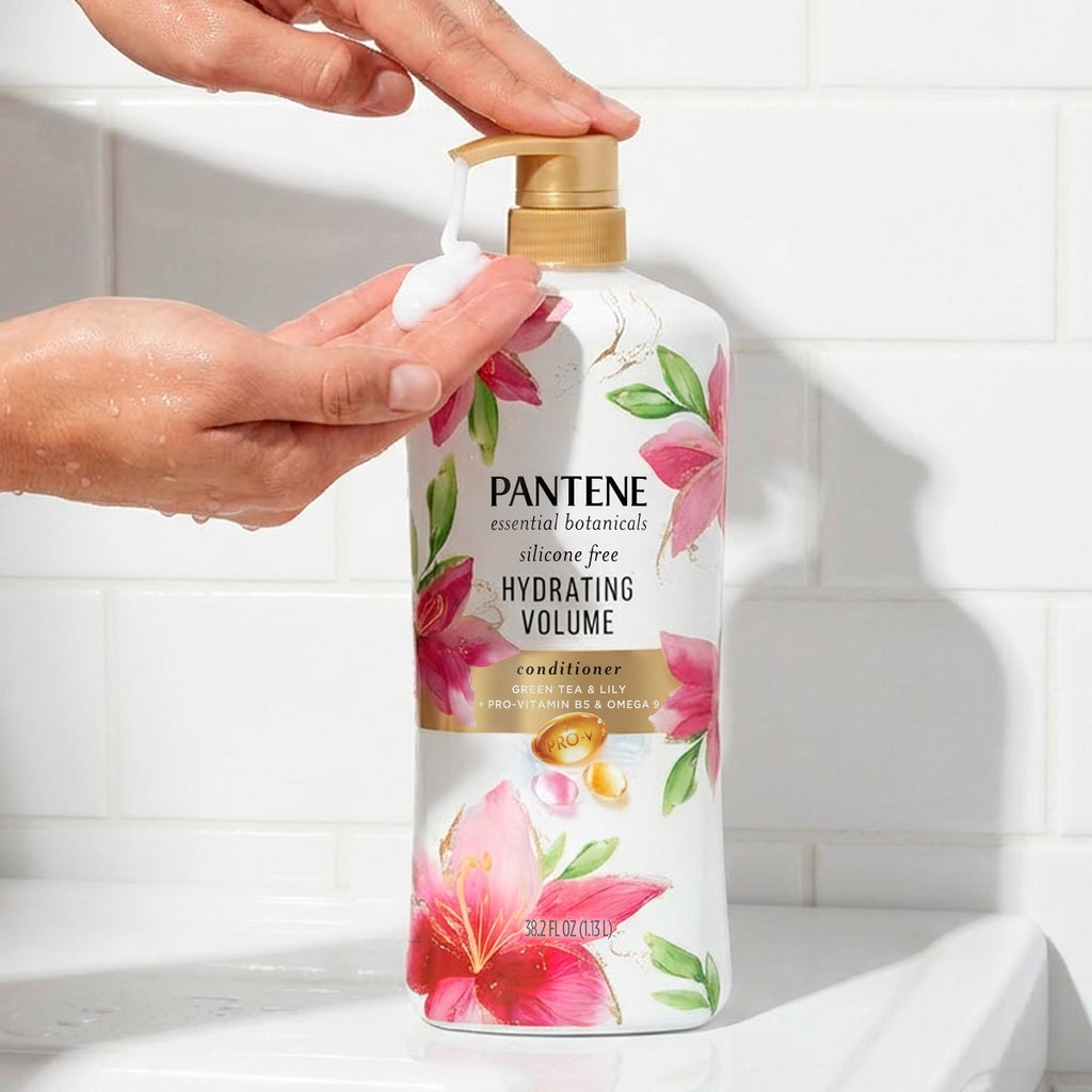 Pantene Essential Botanical Green Tea & Lily Hydrating Volume Conditioner, 38.2 fl oz - product image