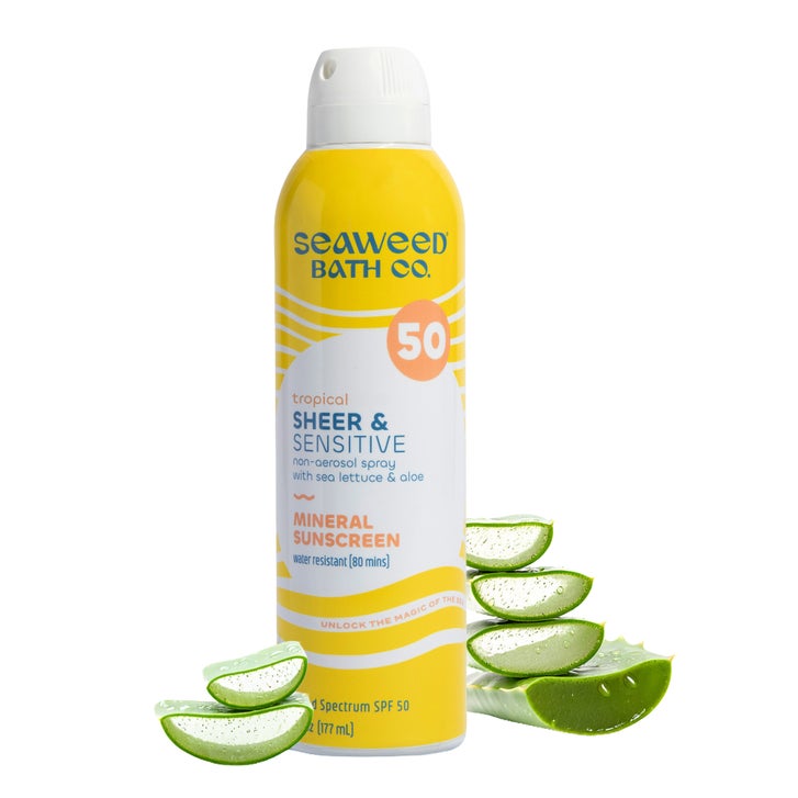 Seaweed Bath Co. Sheer & Sensitive Mineral Sunscreen Spray SPF 50, 6 oz, 3-pack - image 2